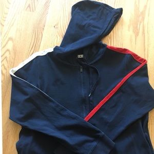 Tommy Hilfiger • blue • hooded • sweatshirt